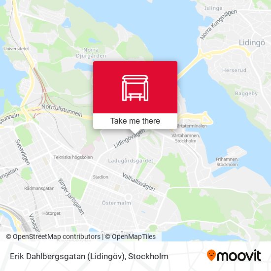 Erik Dahlbergsgatan (Lidingöv) map