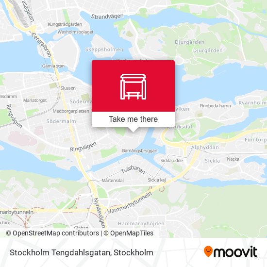 Stockholm Tengdahlsgatan map