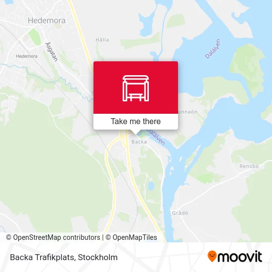 Backa Trafikplats map
