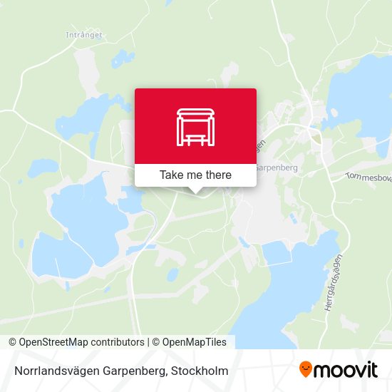 Norrlandsvägen Garpenberg map