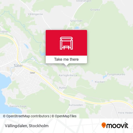 Vällingdalen map