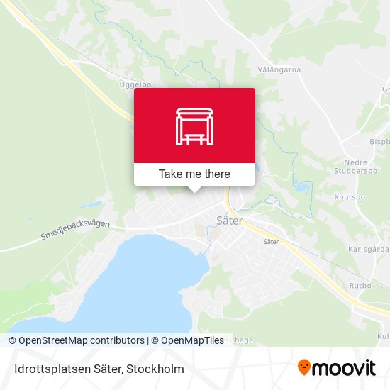 Idrottsplatsen Säter map