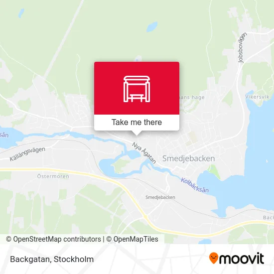 Backgatan map