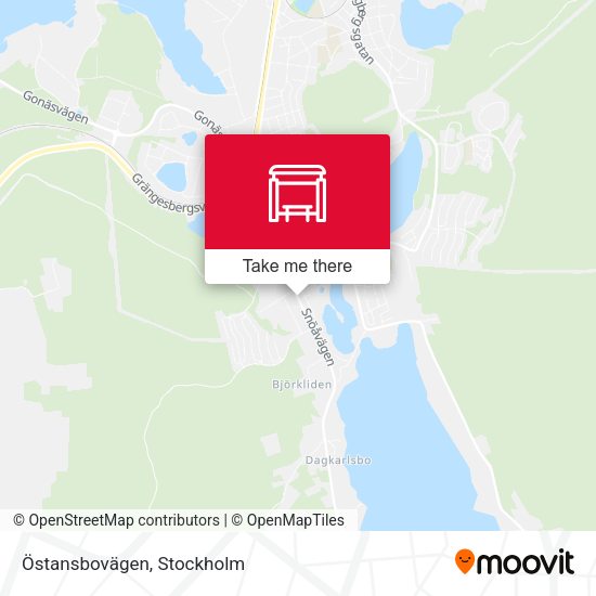 Östansbovägen map