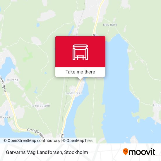 Garvarns Väg Landforsen map