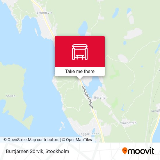 Burtjärnen Sörvik map