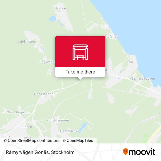 Råmyrvägen Gonäs map