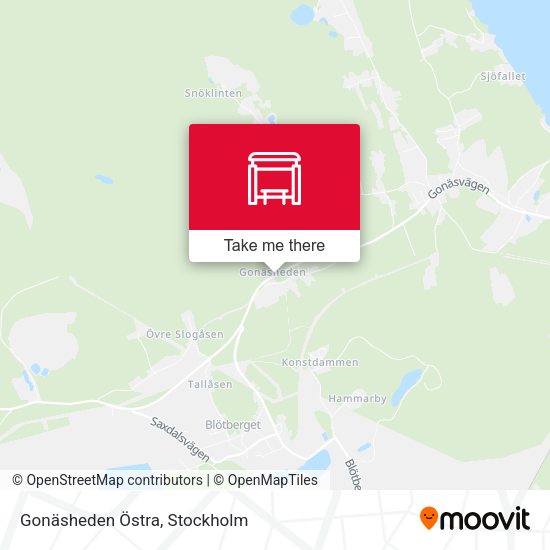 Gonäsheden Östra map