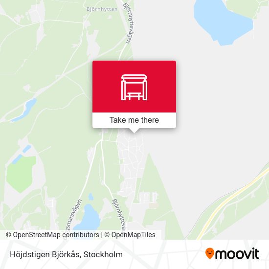 Höjdstigen Björkås map
