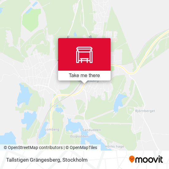 Tallstigen Grängesberg map