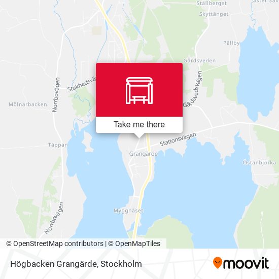 Högbacken Grangärde map