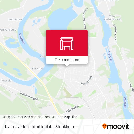 Kvarnsvedens Idrottsplats map