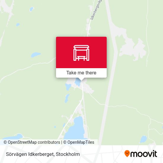 Sörvägen Idkerberget map
