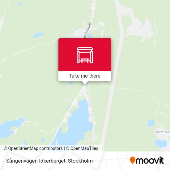Sångenvägen Idkerberget map