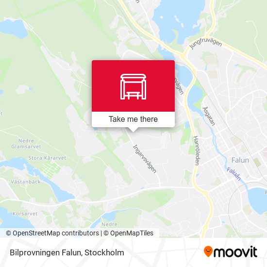 Bilprovningen Falun map