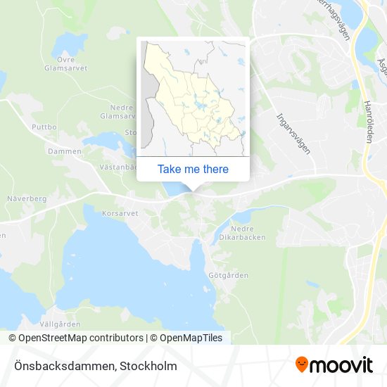 Önsbacksdammen map