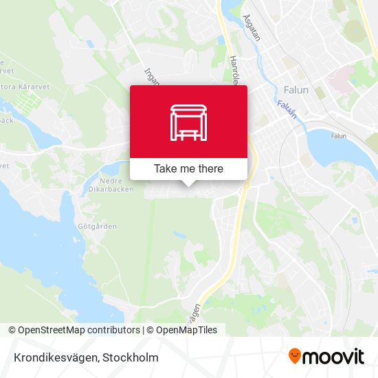 Krondikesvägen map