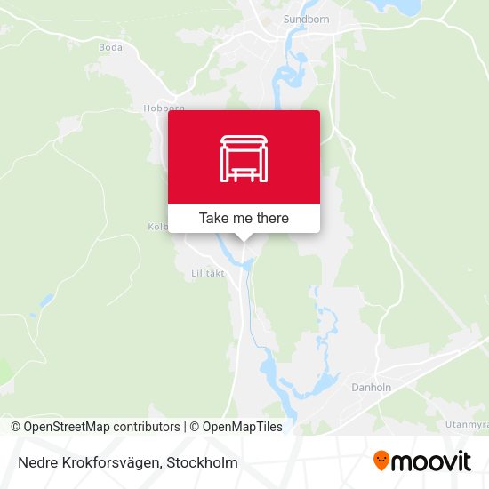 Nedre Krokforsvägen map