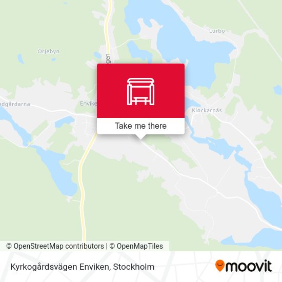 Kyrkogårdsvägen Enviken map