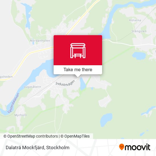 Dalaträ Mockfjärd map