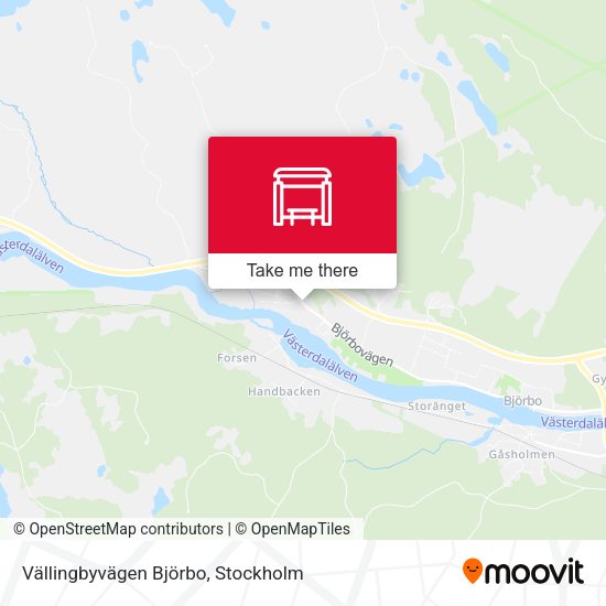 Vällingbyvägen Björbo map
