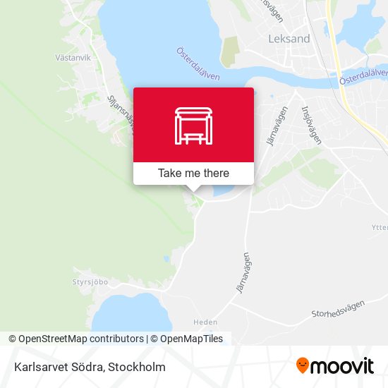 Karlsarvet Södra map