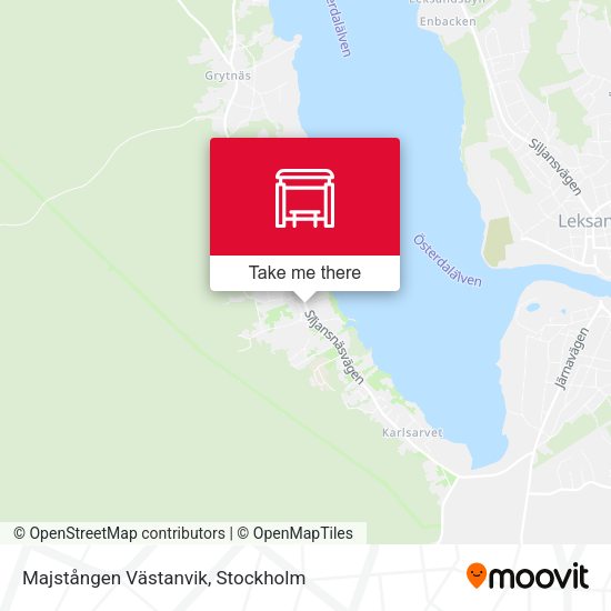Majstången Västanvik map