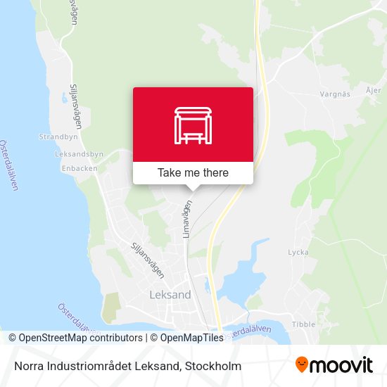 Norra Industriområdet Leksand map