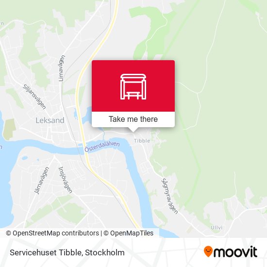 Servicehuset Tibble map