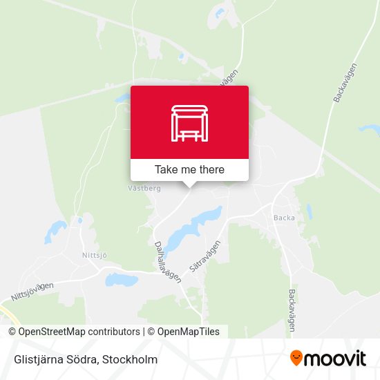 Glistjärna Södra map