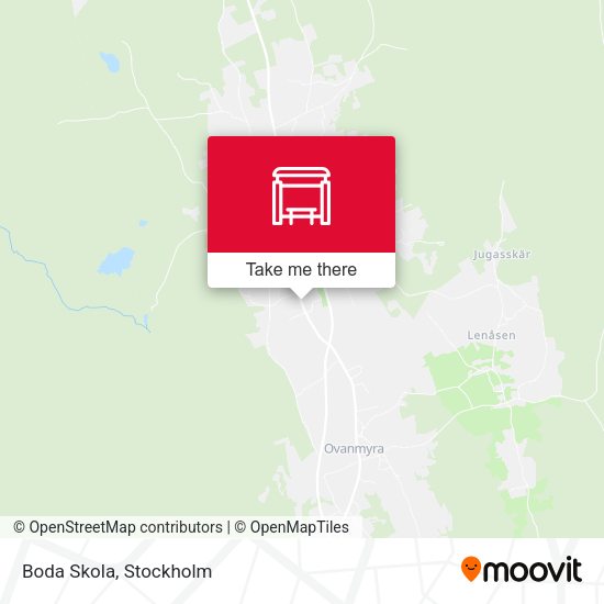 Boda Skola map