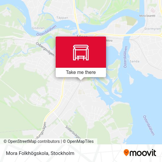 Mora Folkhögskola map