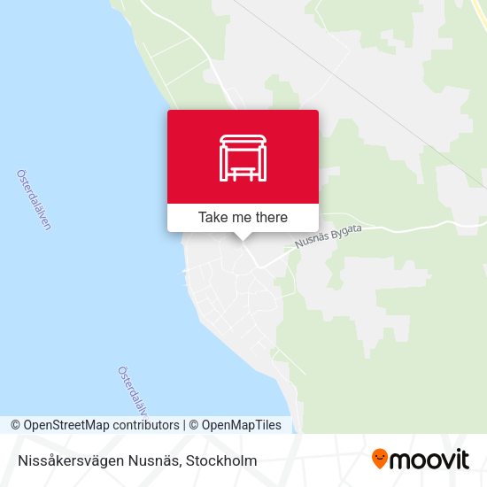 Nissåkersvägen Nusnäs map