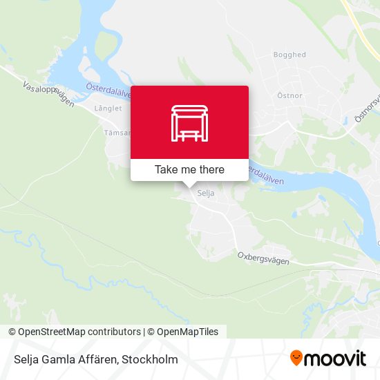 Selja Gamla Affären map