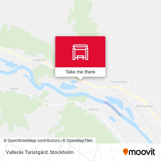 Vallerås Turistgård map