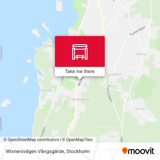 Wixnersvägen Vångsgärde map