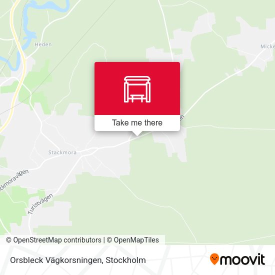 Orsbleck Vägkorsningen map