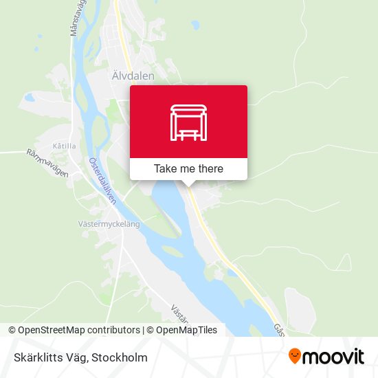 Skärklitts Väg map