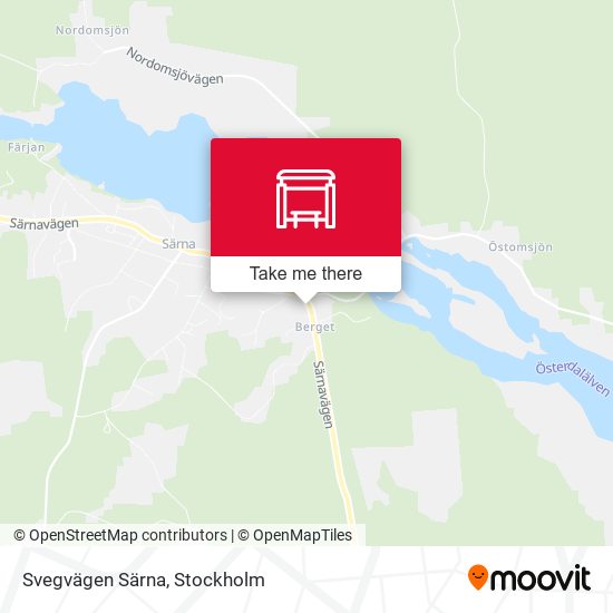 Svegvägen Särna map