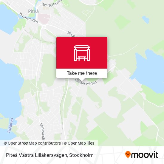 Piteå Västra Lillåkersvägen map