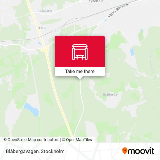 Blåbergavägen map