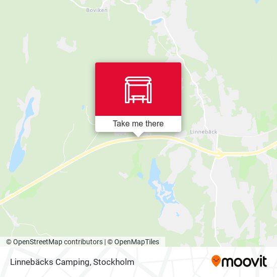 Linnebäcks Camping map