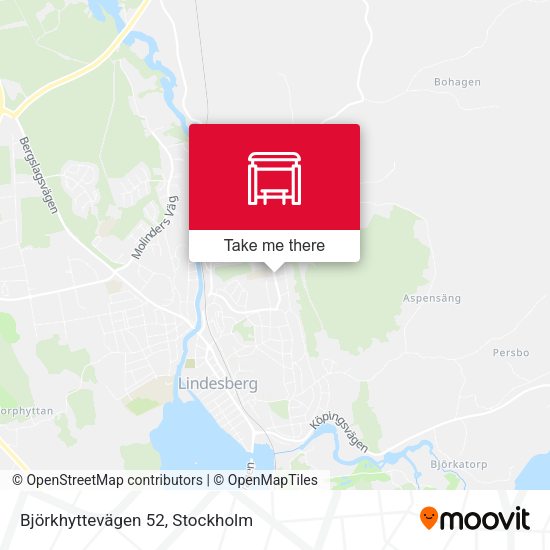 Björkhyttevägen 52 map