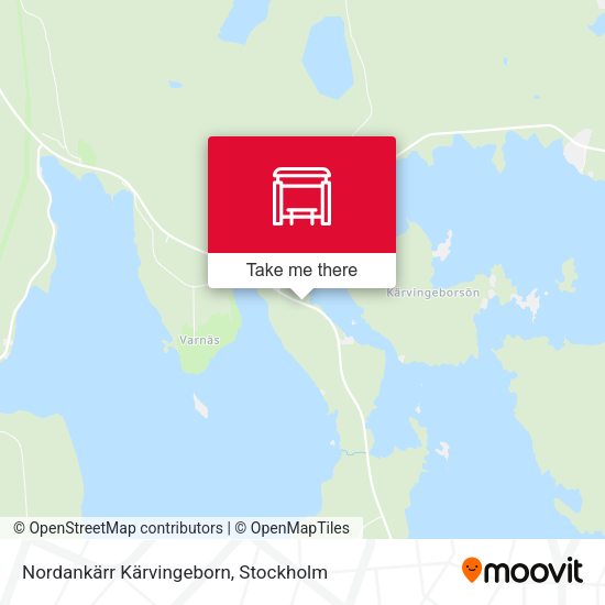 Nordankärr Kärvingeborn map