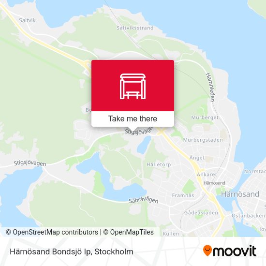 Härnösand Bondsjö Ip map