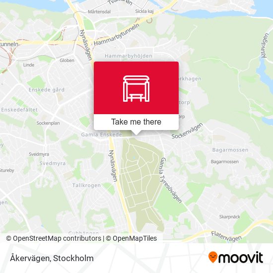 Åkervägen map