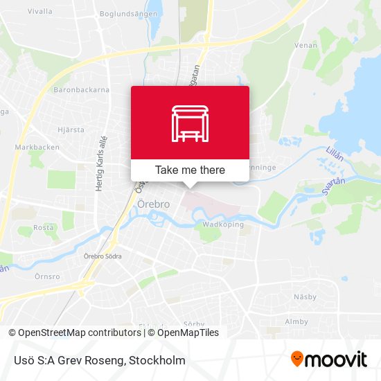 Usö S:A Grev Roseng map