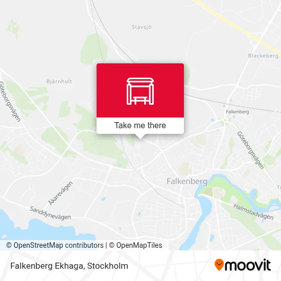 Falkenberg Ekhaga map
