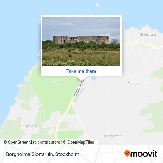Borgholms Slottsruin map