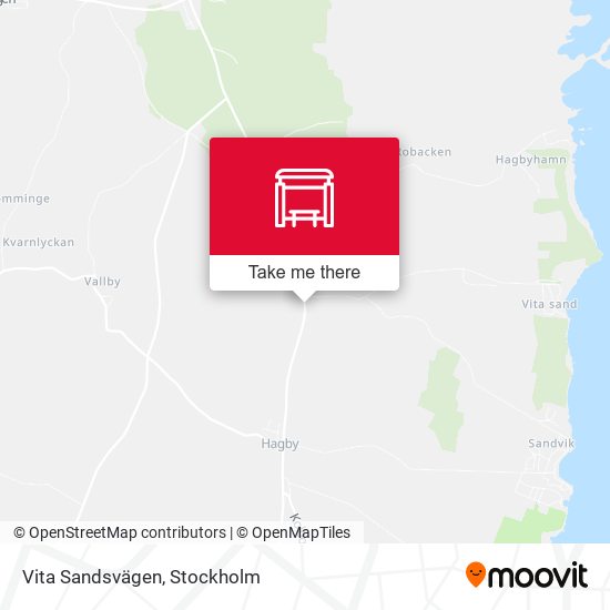 Vita Sandsvägen map